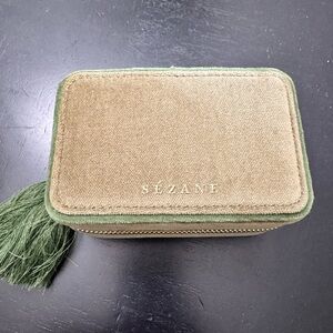 Sézane Travel Jewelry Box with Tassel